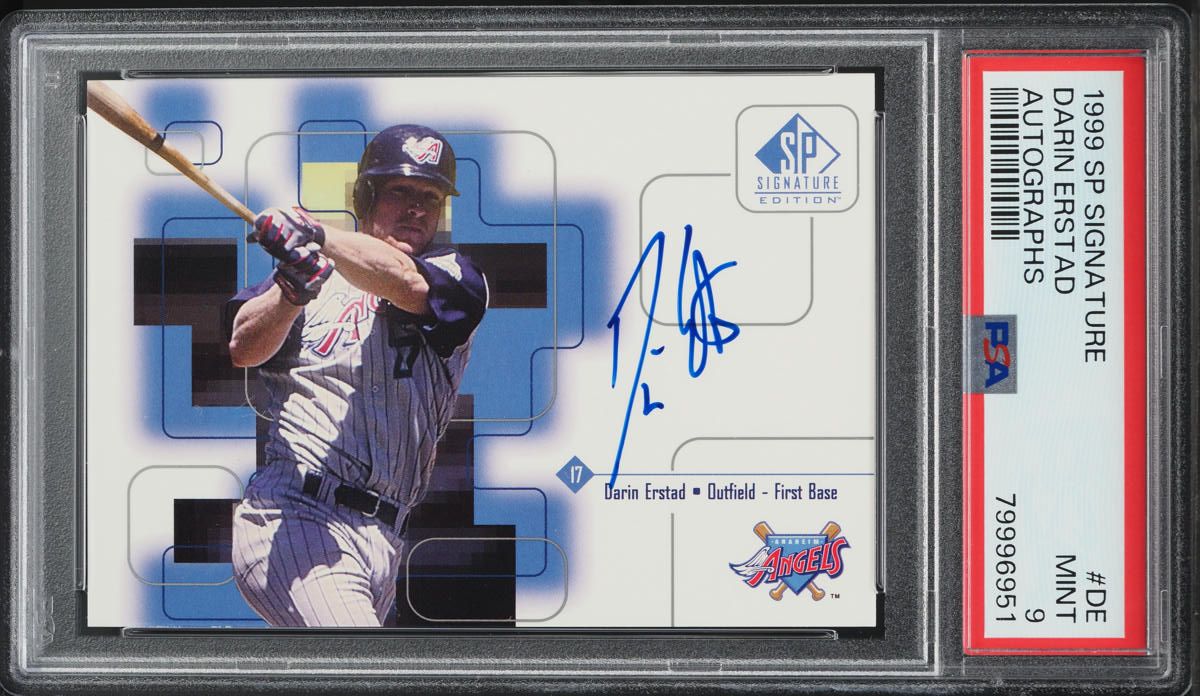 Darin Erstad #DE 1999 SP Signature Edition Baseball Gold Autographs