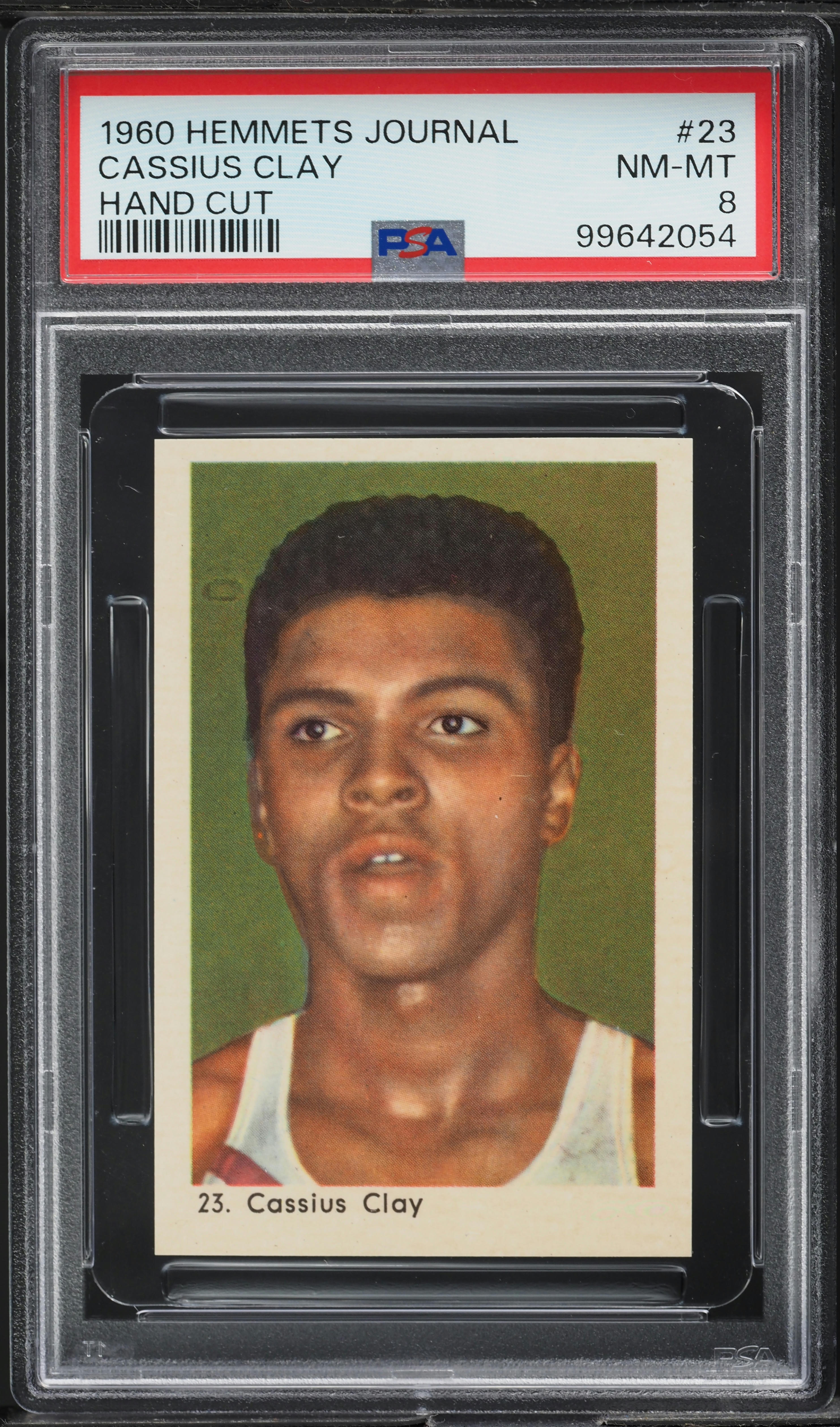 1960 Hemmets Journal Boxing Cassius Clay Muhammad Ali ROOKIE #23 PSA 8 NM-MT