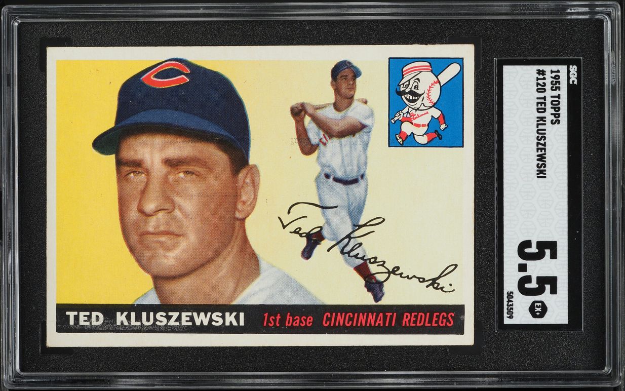 1955 Topps Ted Kluszewski #120 SGC 5.5 EX+