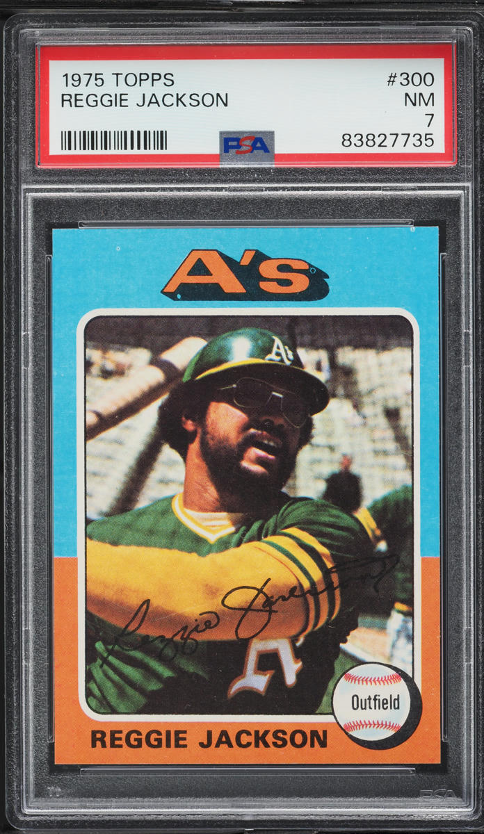 1975 Topps Reggie Jackson #300 PSA 7 NRMT