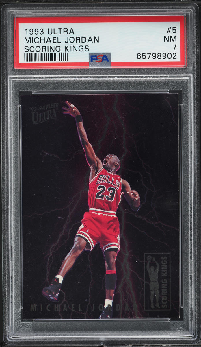 1993 Ultra Basketball Scoring Kings Michael Jordan #5 PSA 7 NRMT