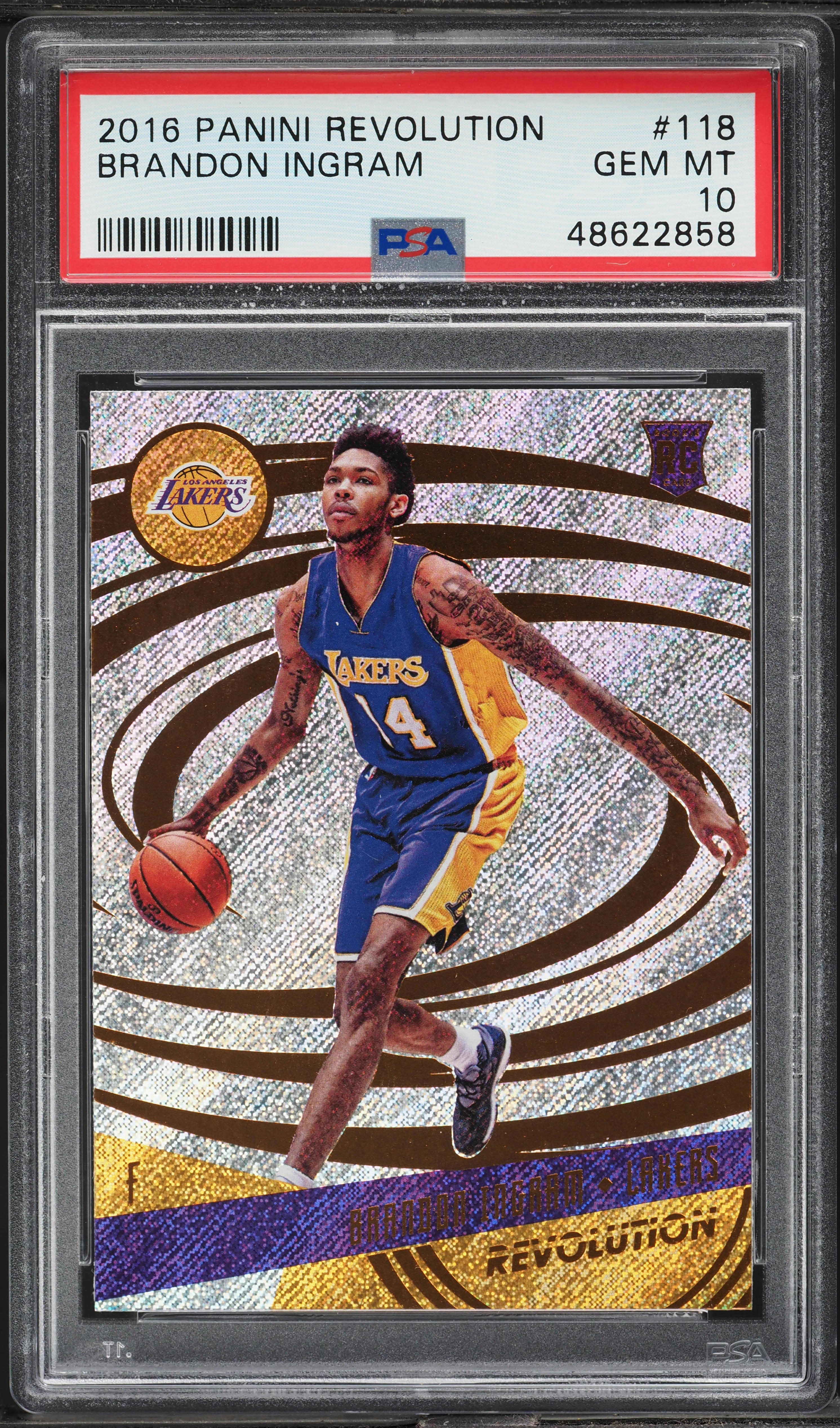 2016 Panini Revolution Brandon Ingram ROOKIE #118 PSA 10 GEM MINT