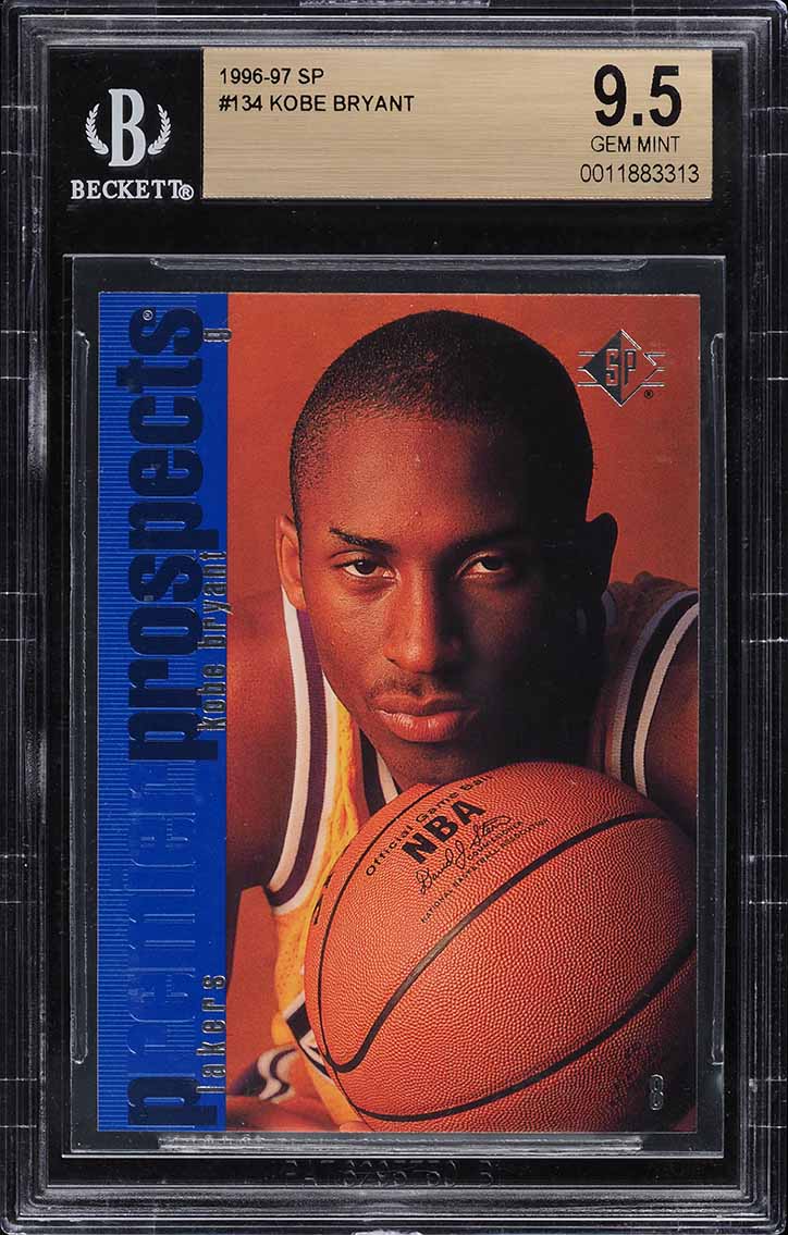 1996 SP Basketball Kobe Bryant ROOKIE #134 BGS 9.5 GEM MINT