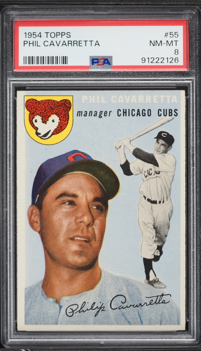 1954 Topps Phil Cavarretta #55 PSA 8 NM-MT