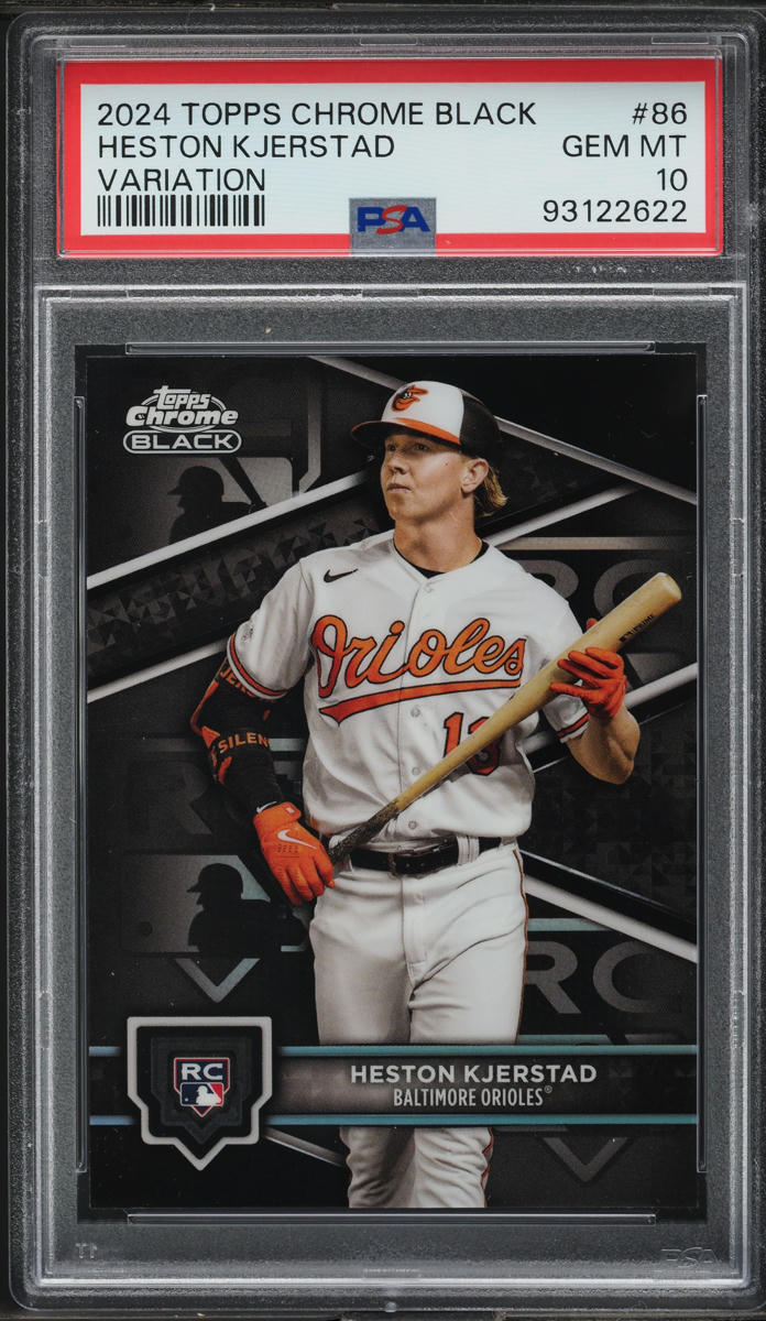 2024 Topps Chrome Black Variation Heston Kjerstad ROOKIE #86 PSA 10 GEM MINT