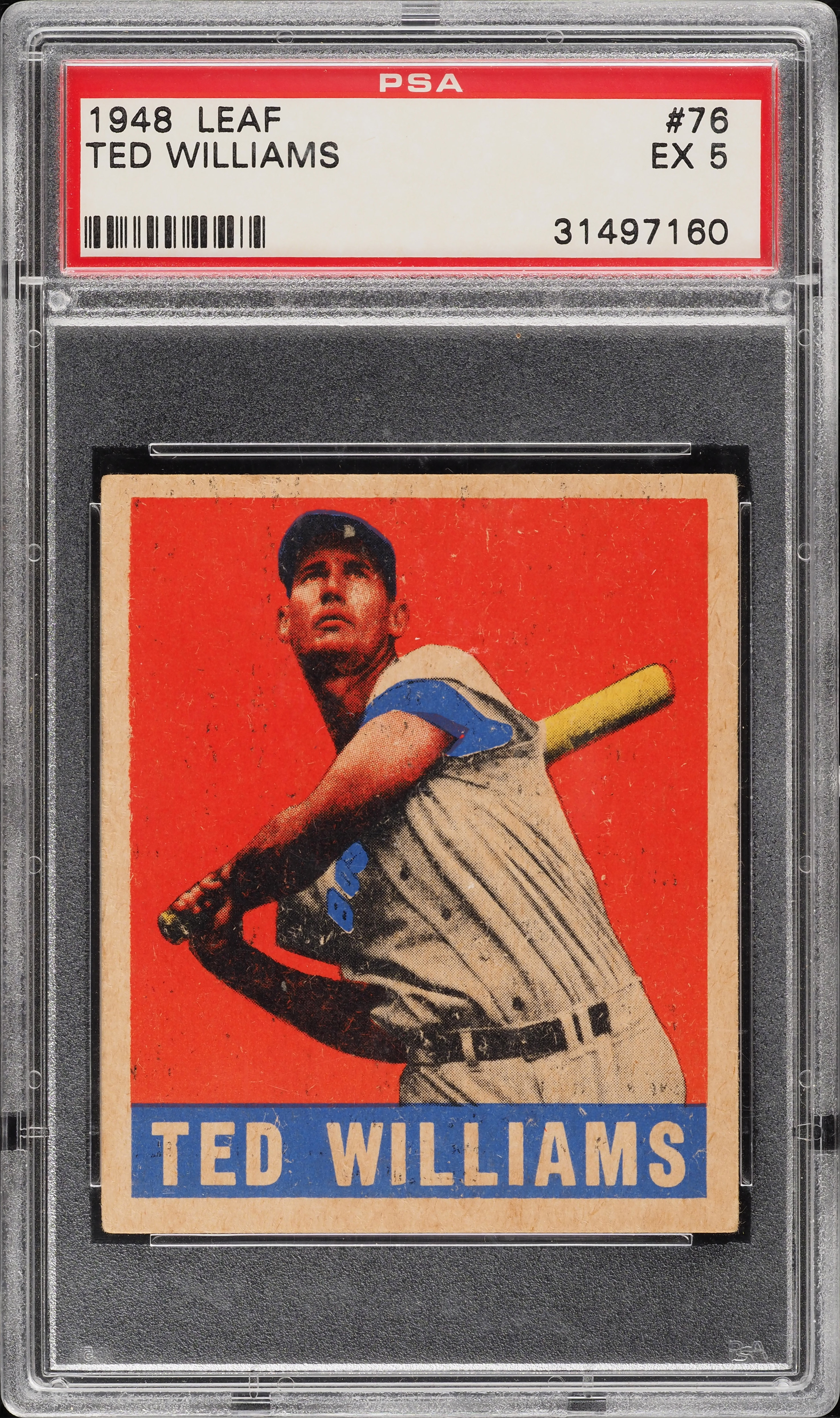 1948 Leaf Ted Williams #76 PSA 5 EX