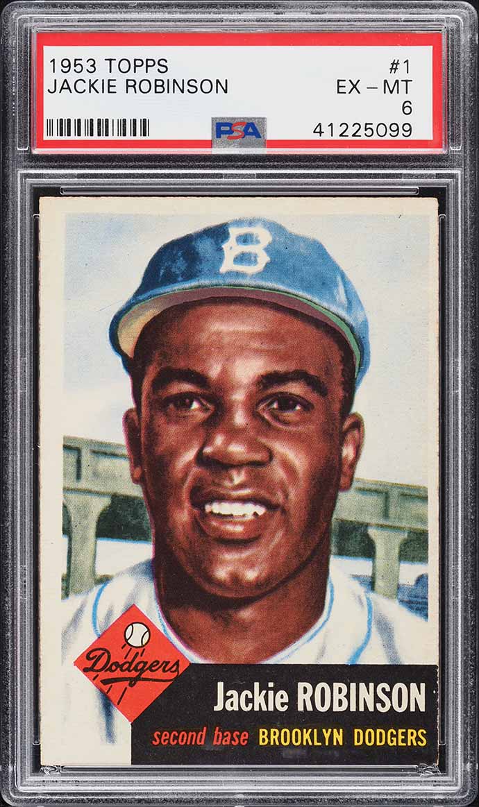 1953 Topps Jackie Robinson #1 PSA 6 EXMT