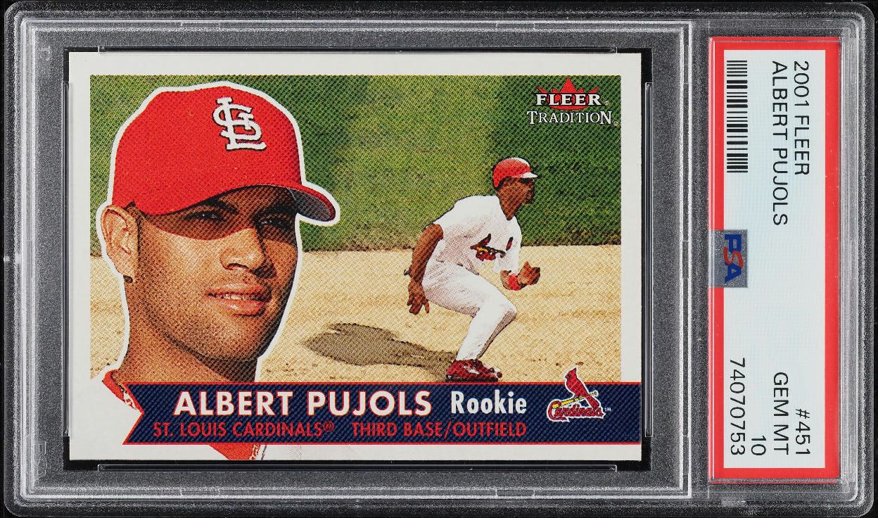 2001 Fleer Albert Pujols ROOKIE #451 PSA 10 GEM MINT