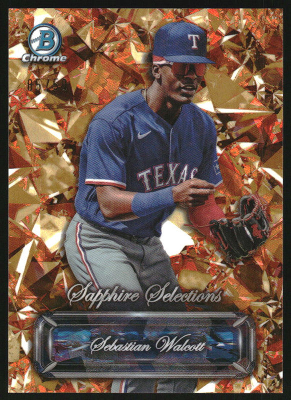 2024 Bowman Sapphire Selections Gold Refractors #BSS-20 Sebastian Walcott /50