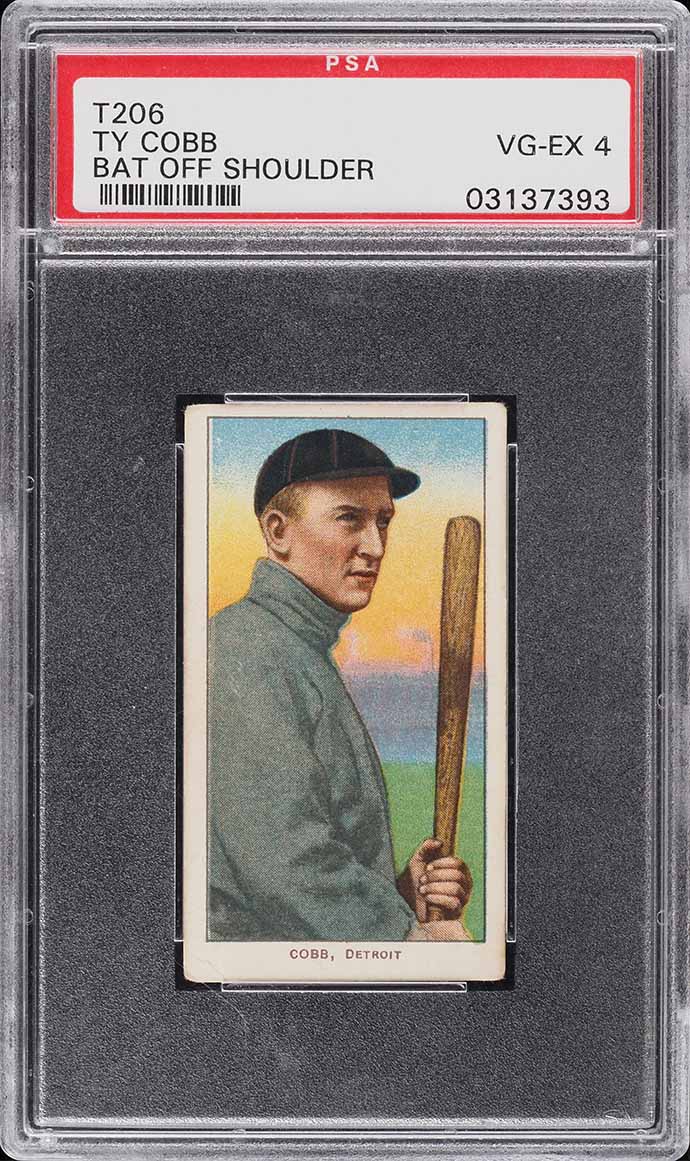 1909-11 T206 Ty Cobb BAT OFF SHOULDER PSA 4 VGEX
