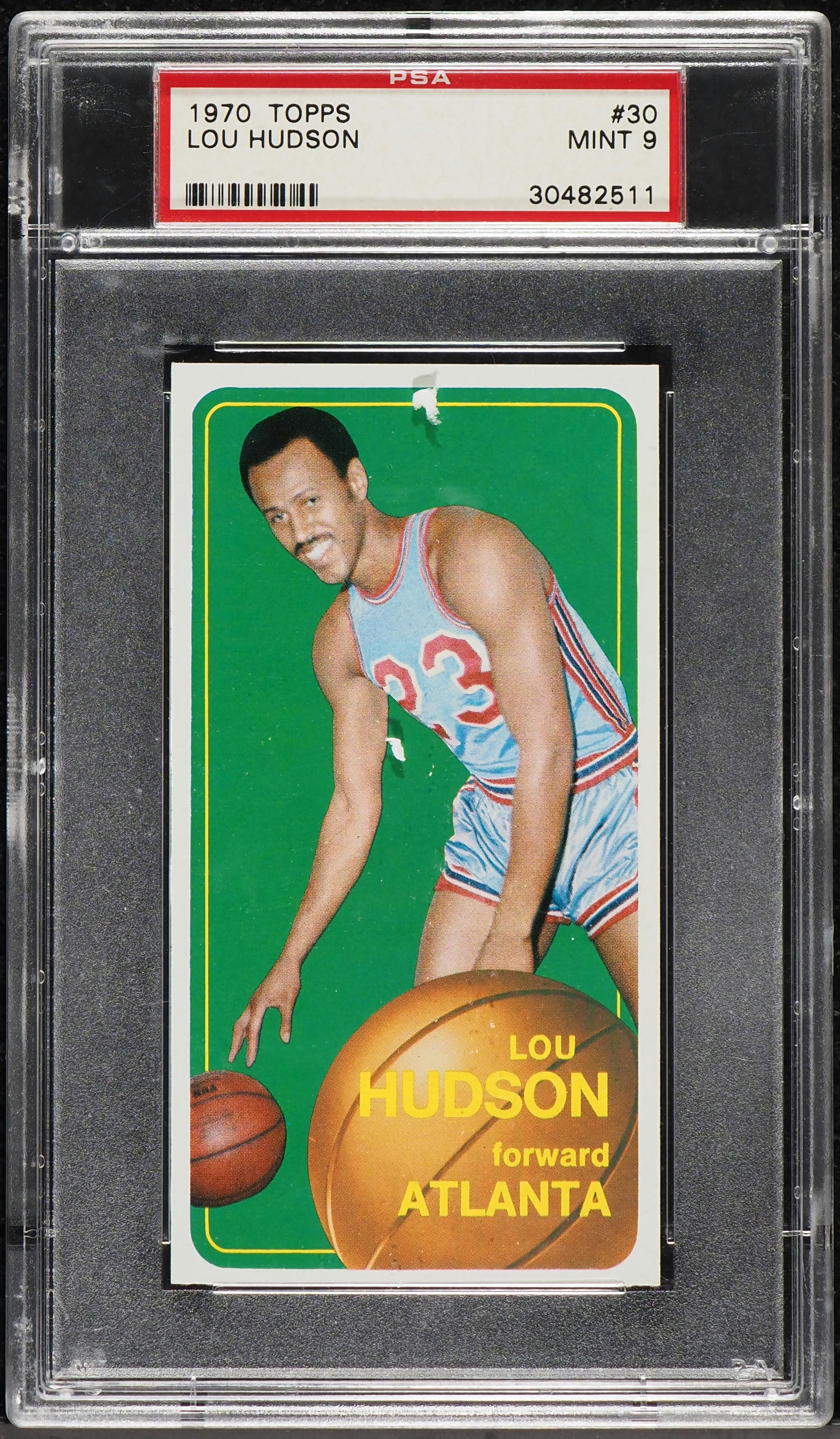 1970 Topps Basketball Lou Hudson #30 PSA 9 MINT