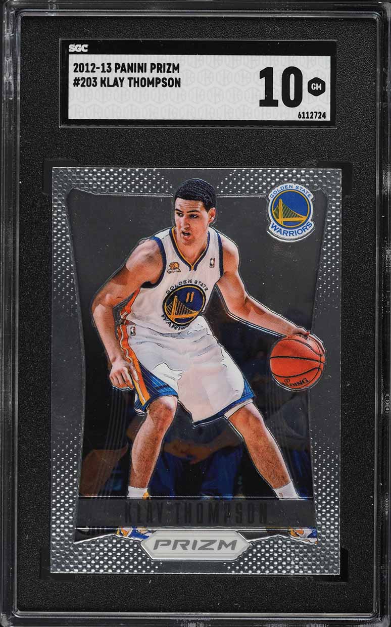 2012 Panini Prizm Klay Thompson ROOKIE #203 SGC 10 GEM MINT