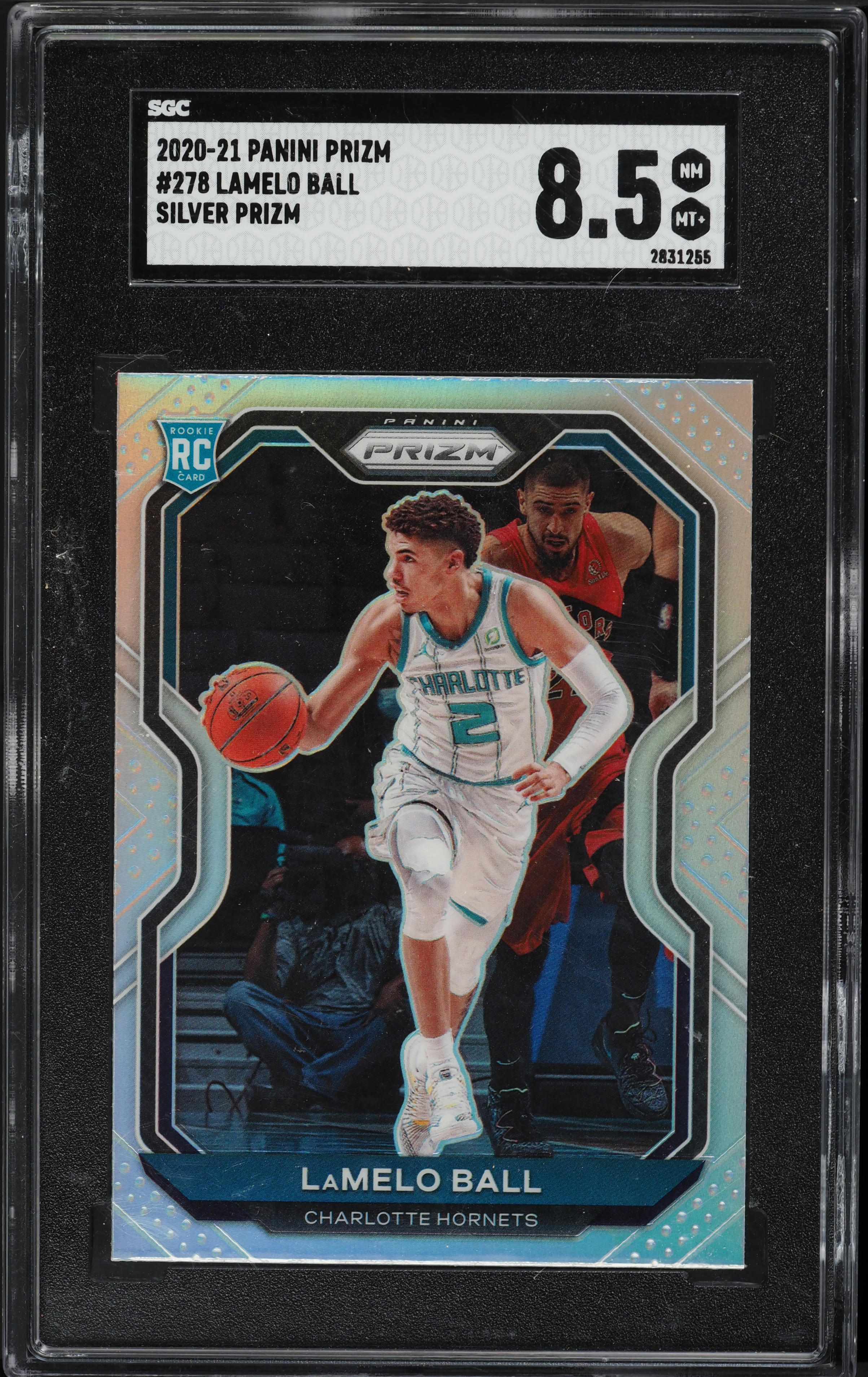 2020 Panini Prizm Silver LaMelo Ball ROOKIE #278 SGC 8.5 NM-MT+