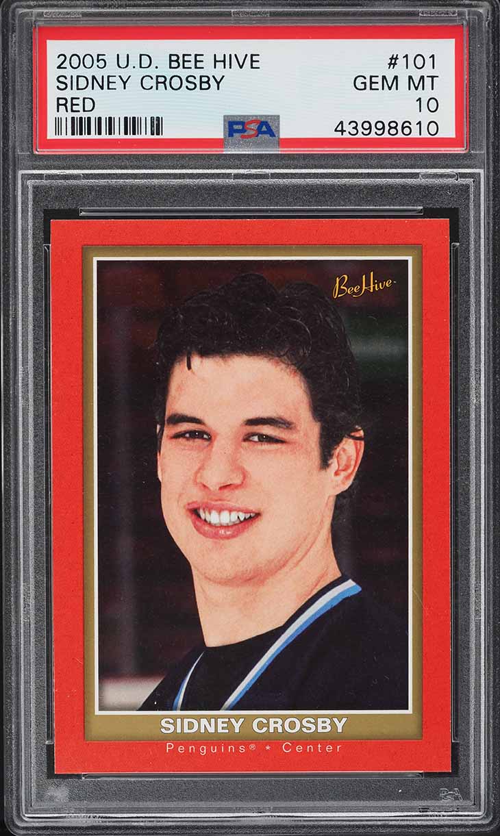 2005 Upper Deck Bee Hive Red Sidney Crosby ROOKIE #101 PSA 10 GEM MINT