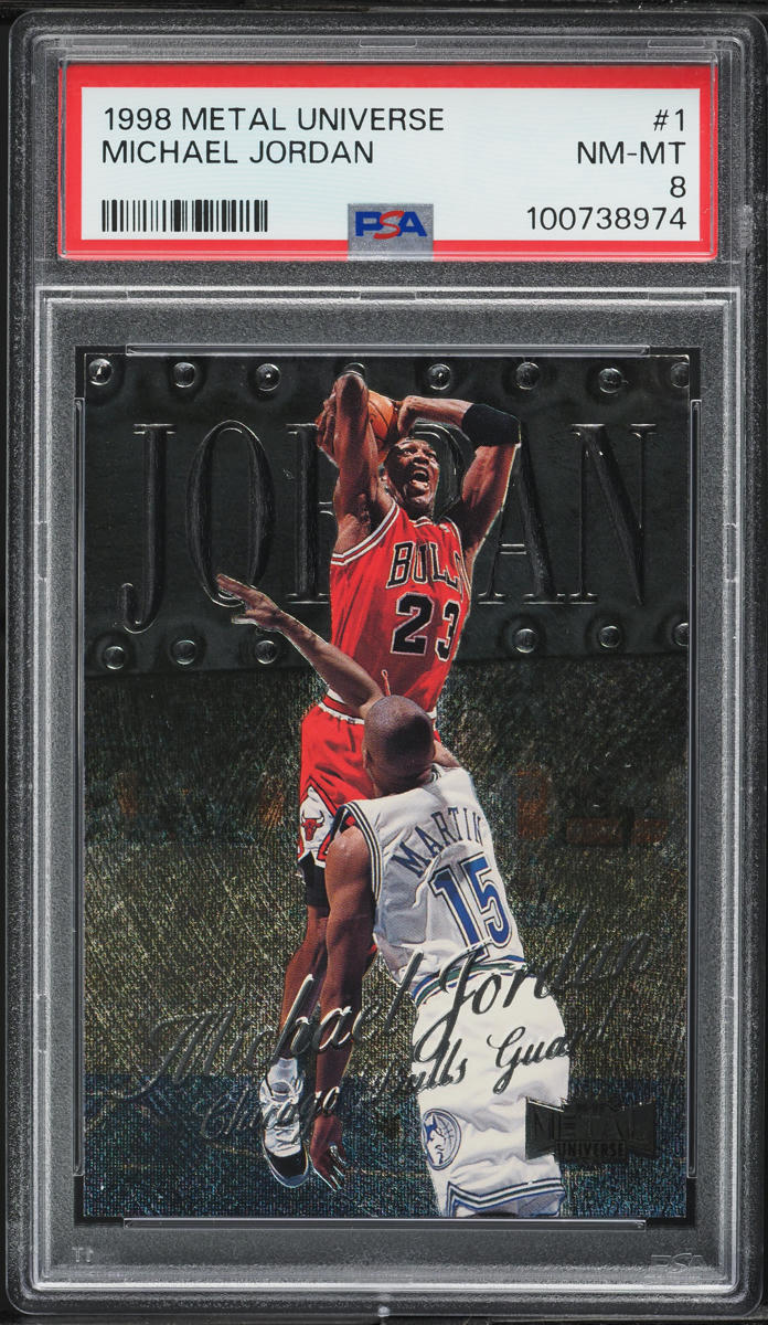 1998 Metal Universe Michael Jordan #1 PSA 8 NM-MT