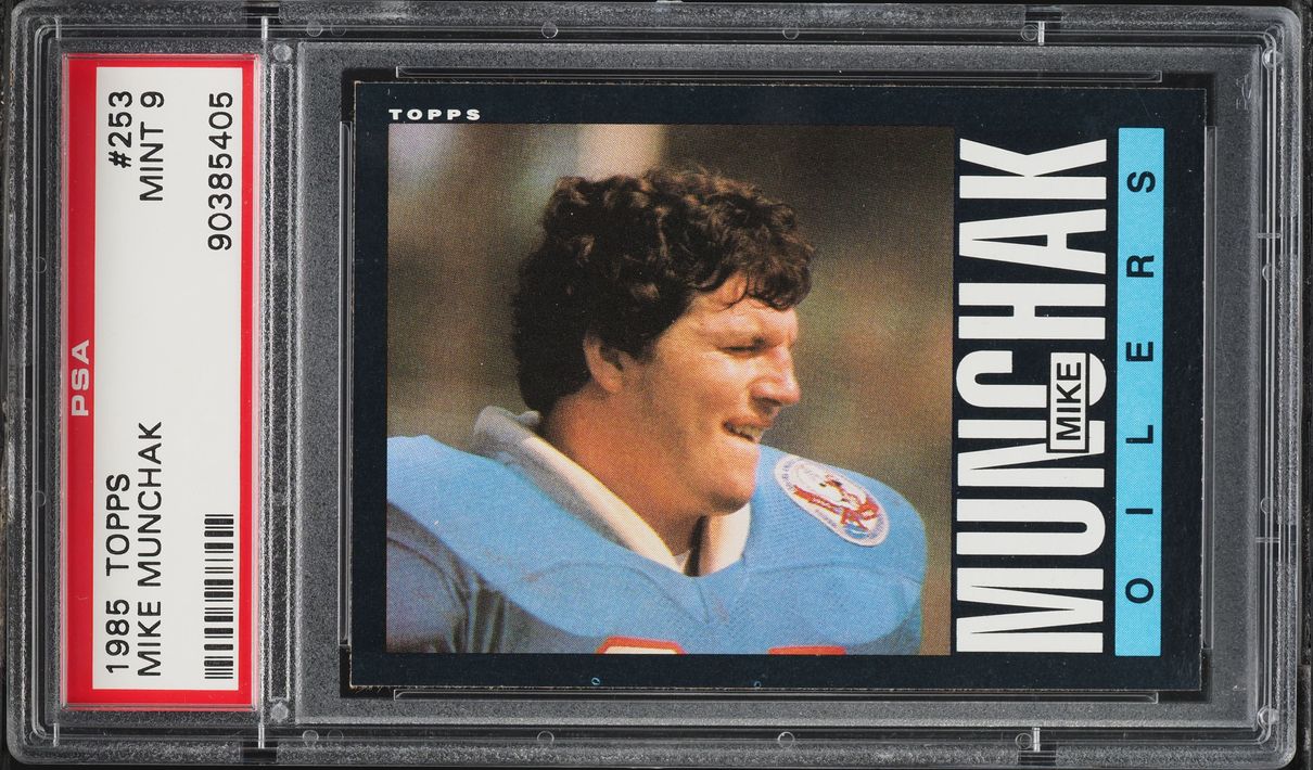 1985 Topps Football Mike Munchak ROOKIE #253 PSA 9 MINT