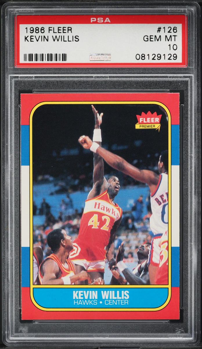 1986 Fleer Basketball Kevin Willis #126 PSA 10 GEM MINT