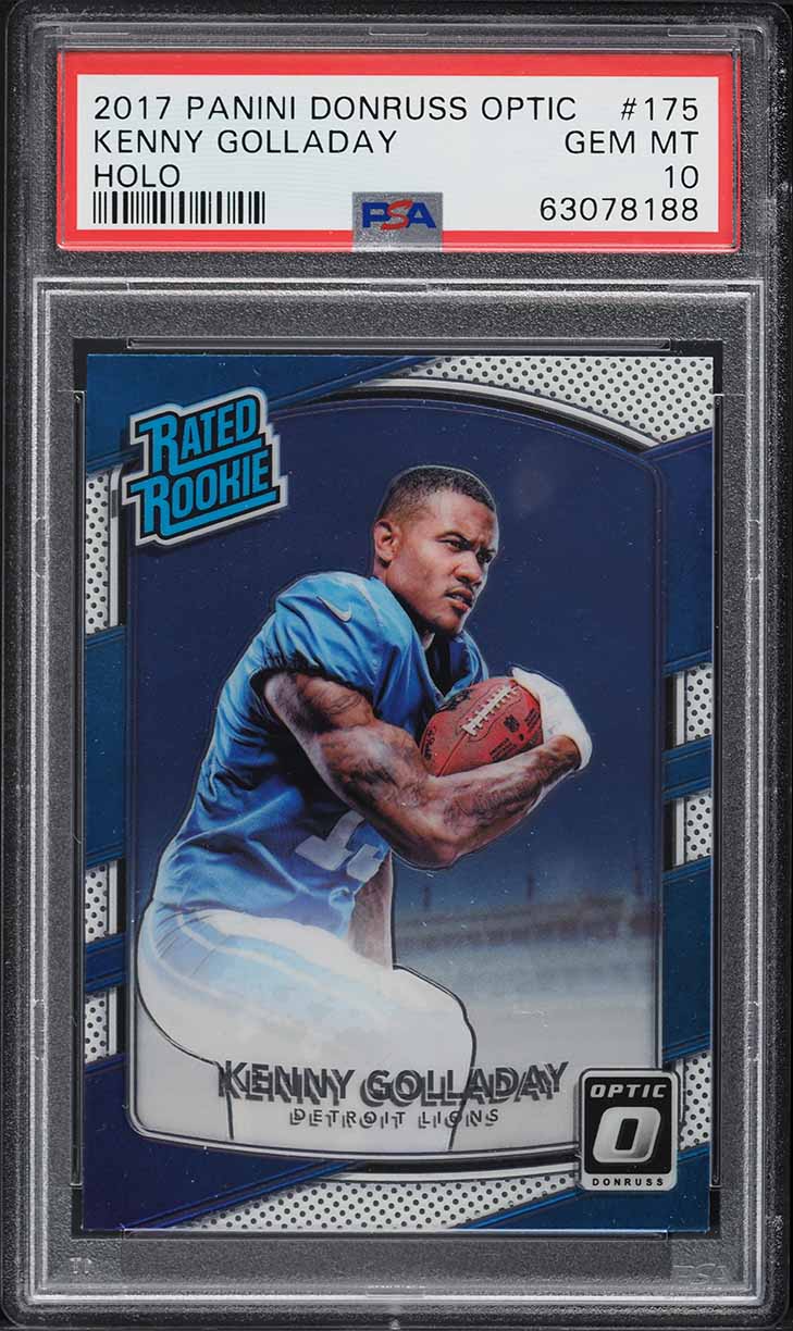 Kenny Golladay #175 2017 Donruss Optic Football Rated Rookies Autographs