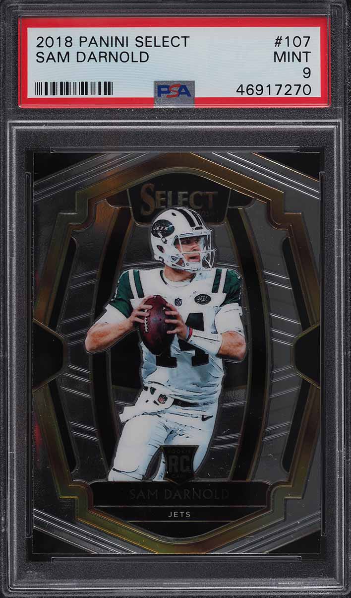 2018 Select Premier Level Sam Darnold ROOKIE #107 PSA 9 MINT