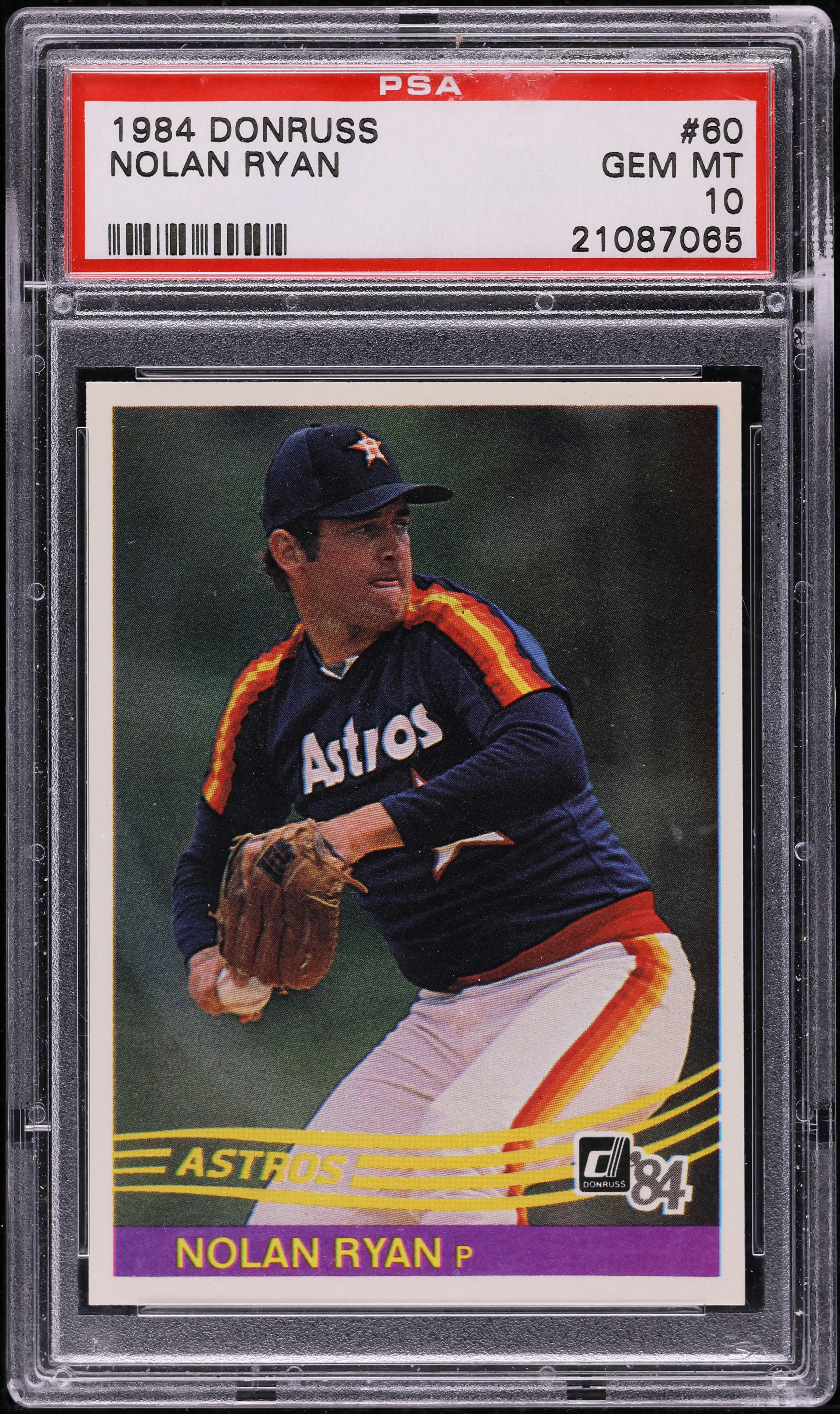1984 Donruss Nolan Ryan #60 PSA 10 GEM MINT