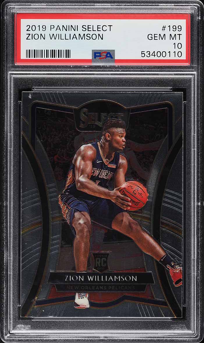 2019 Select Premier Level Zion Williamson ROOKIE #199 PSA 10 GEM MINT