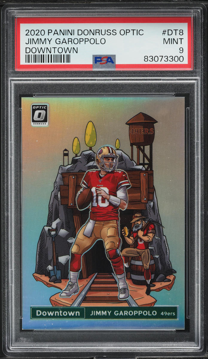 2020 Donruss Optic Downtown Jimmy Garoppolo #DT-8 PSA 9 MINT
