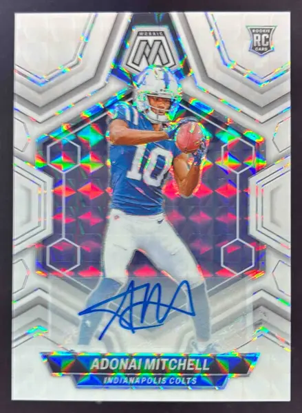 2024 Panini Mosaic Rookie Autographs #350 Adonai Mitchell RC Auto