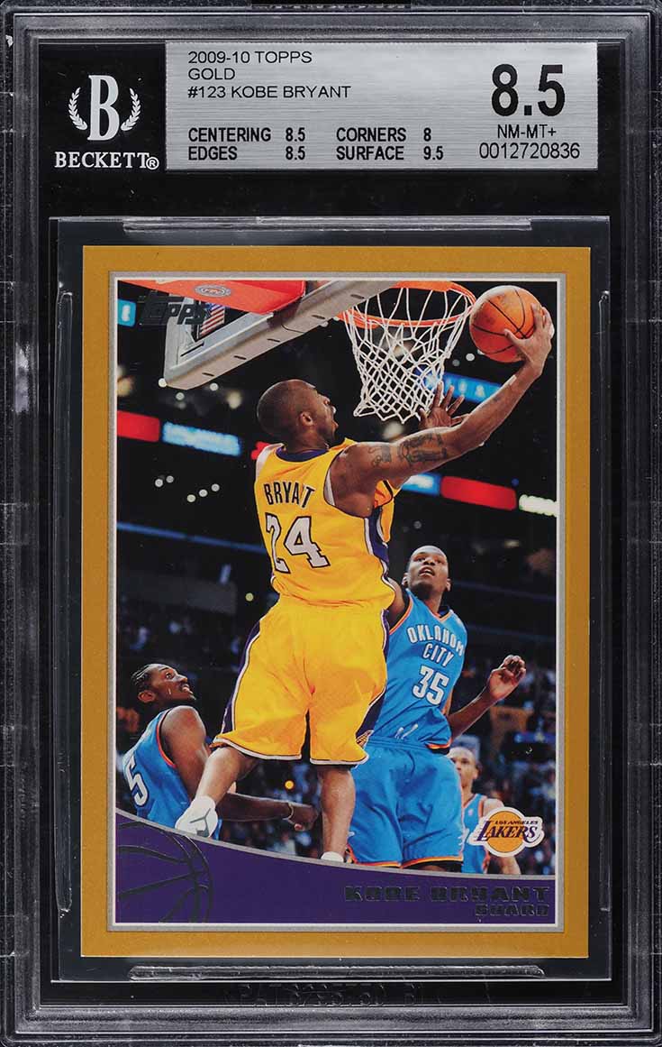 2009 Topps Gold Kobe Bryant /2009 #123 BGS 8.5 NM-MT+