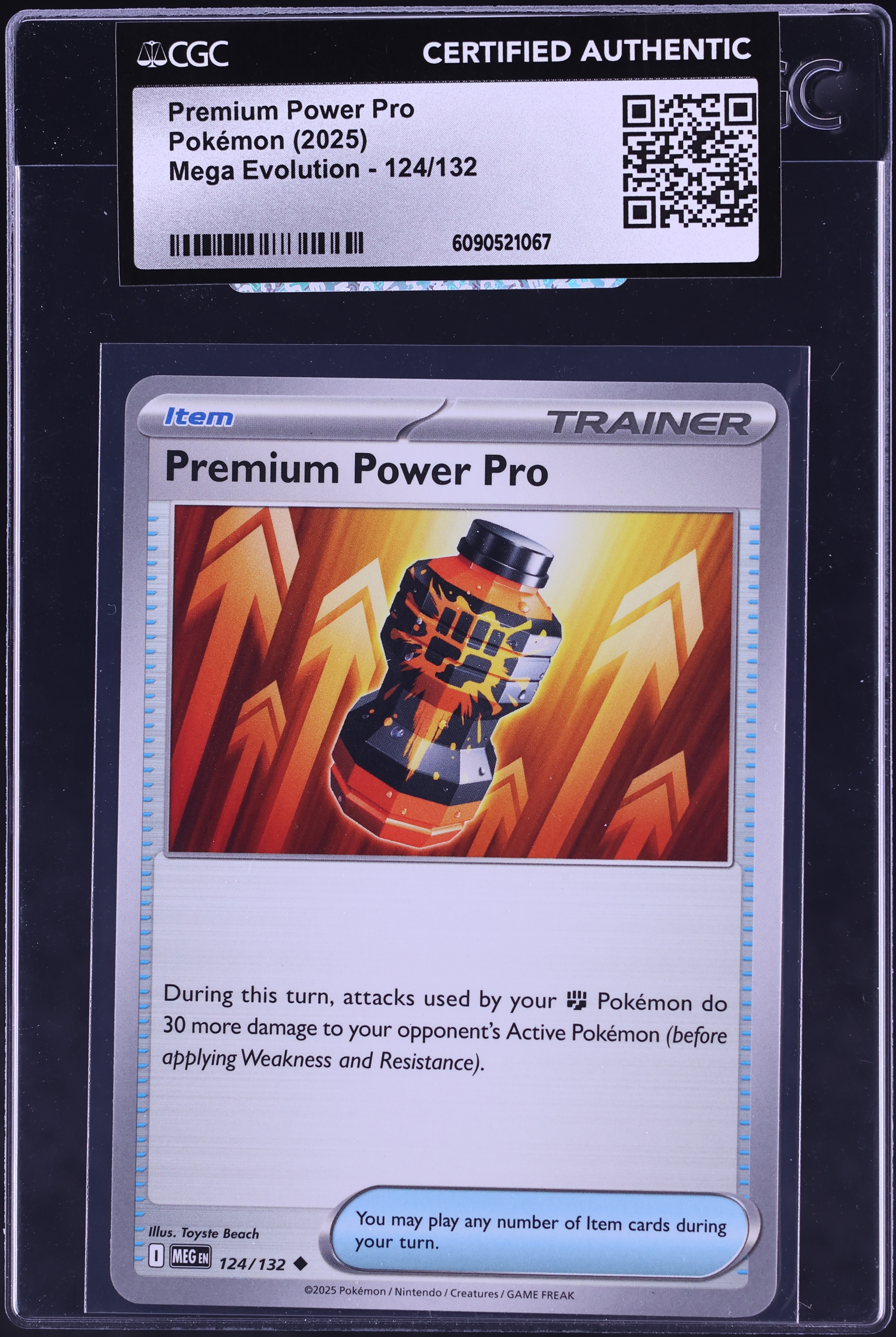 2025 Pokemon Mega Evolution Premium Power Pro #124 CGC AUTH