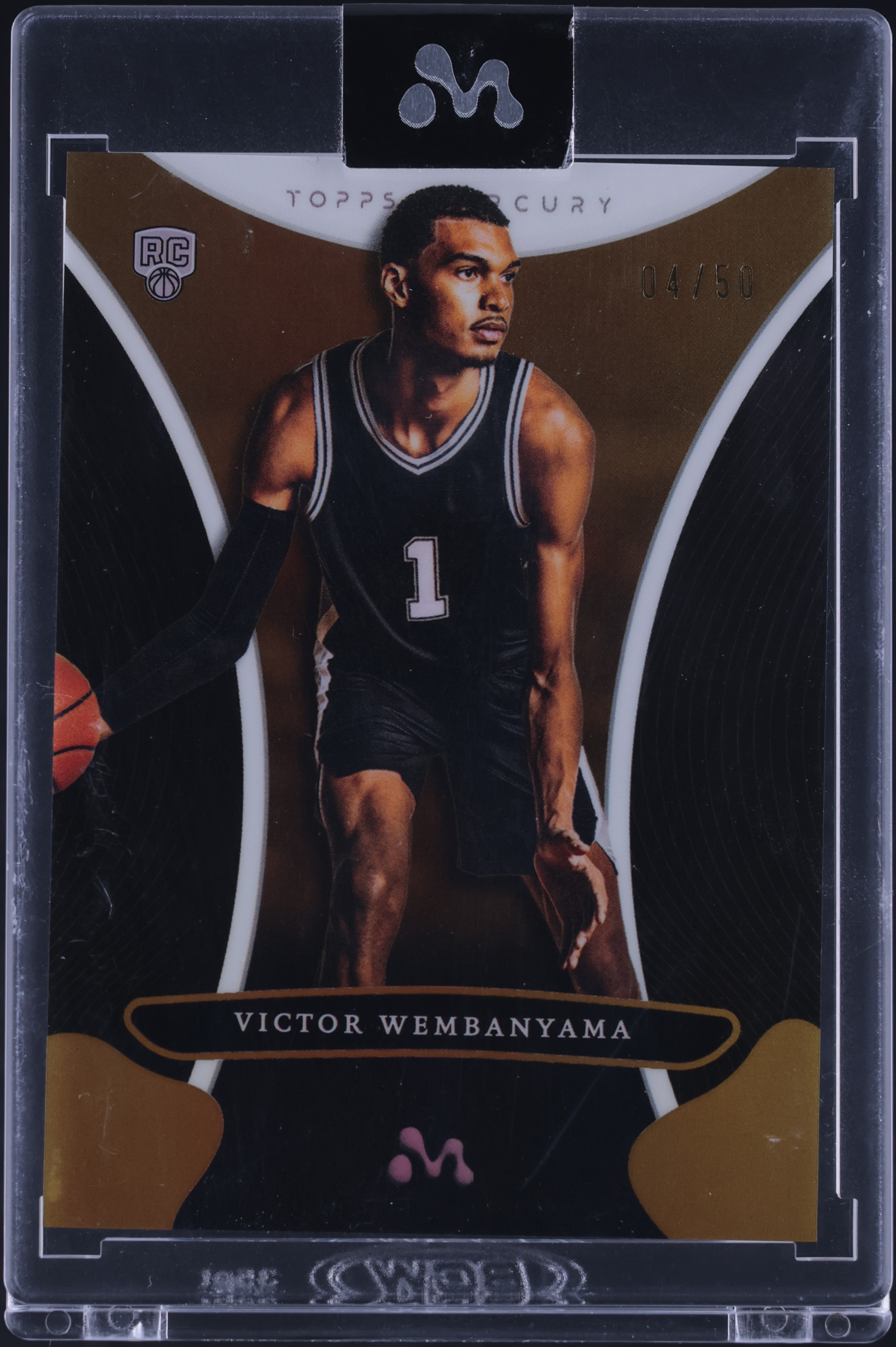2023 Topps Mercury Gold Refractor Victor Wembanyama ROOKIE /50 #14
