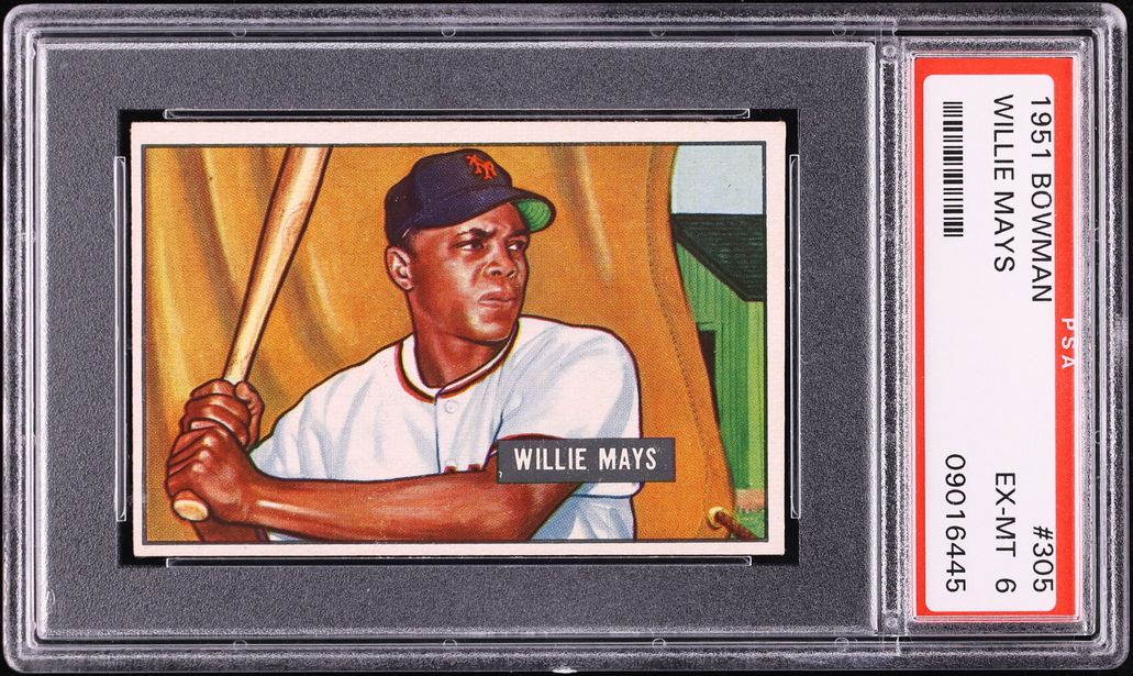 1951 Bowman Willie Mays ROOKIE #305 PSA 6 EXMT