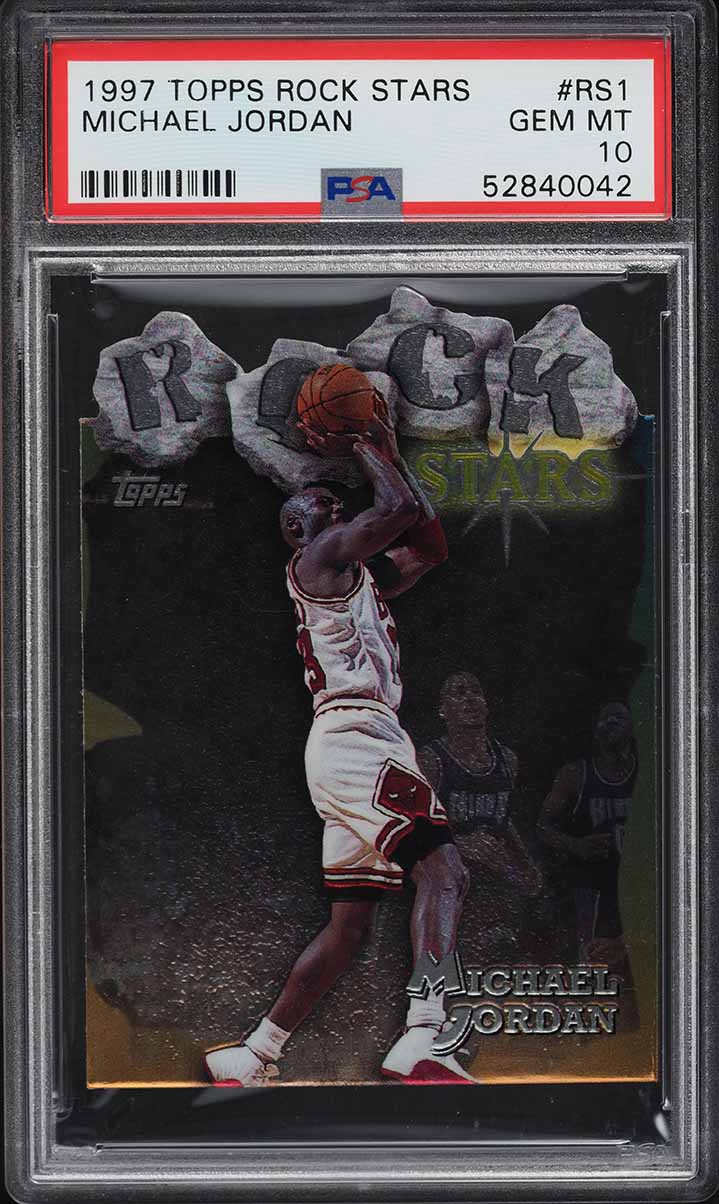 1997 Topps Rock Stars Die-Cut Michael Jordan #RS1 PSA 10 GEM MINT