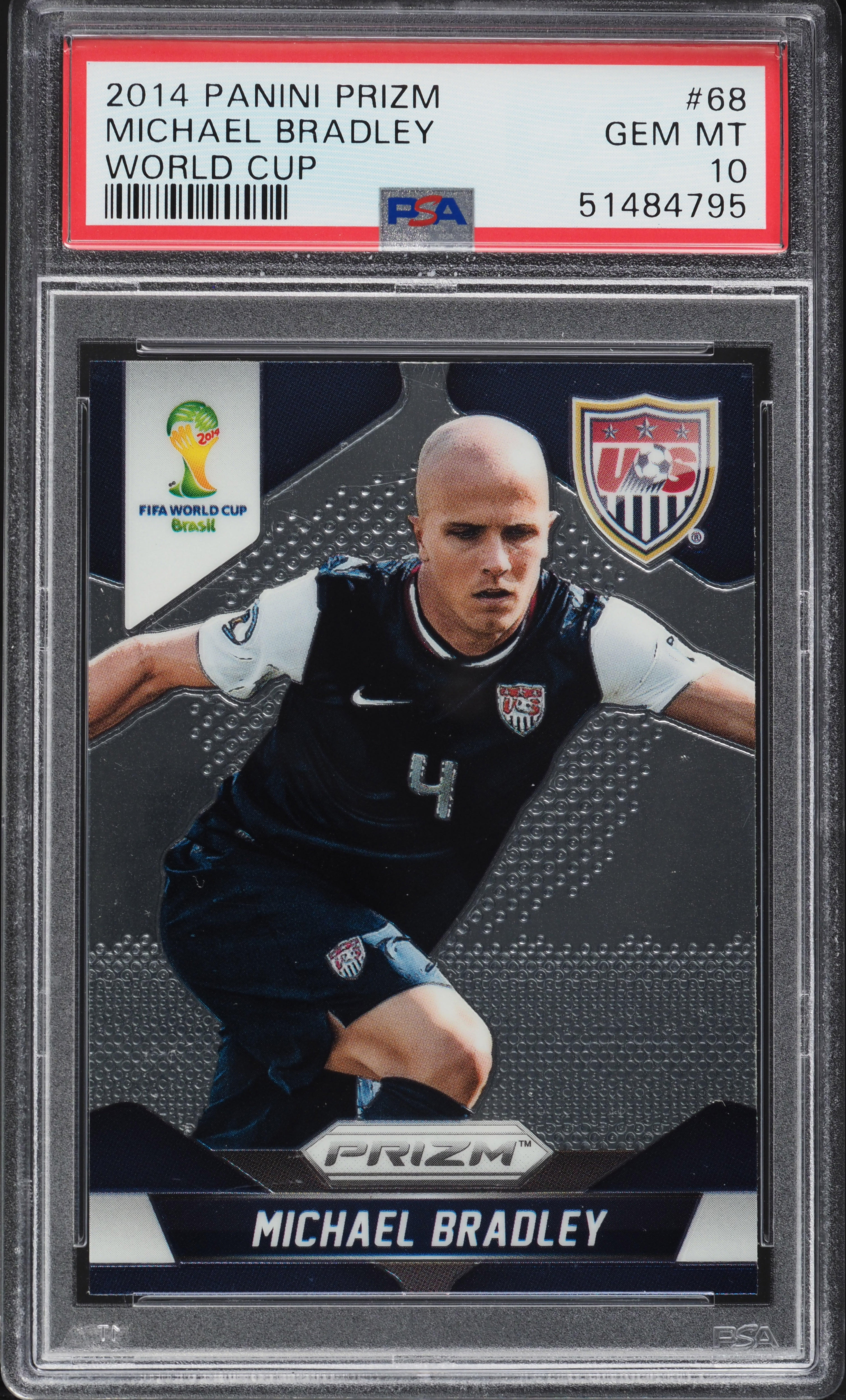 2014 Panini Prizm World Cup Michael Bradley #68 PSA 10 GEM MINT