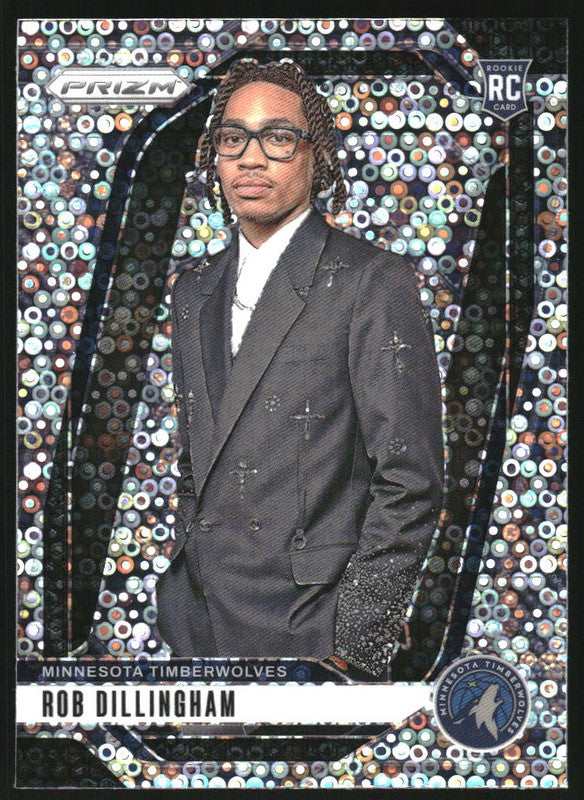 2024-25 Panini Prizm Rookie Variations Fast Break #250 Rob Dillingham RC