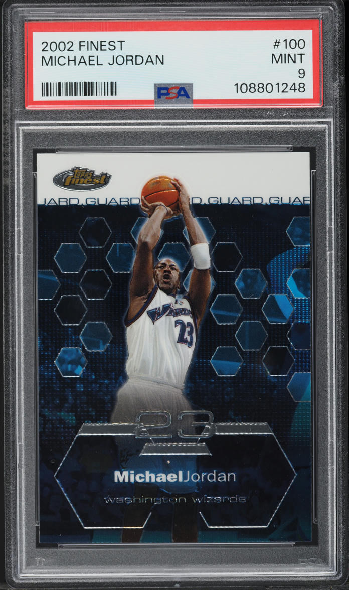 2002 Finest Basketball Michael Jordan #100 PSA 9 MINT