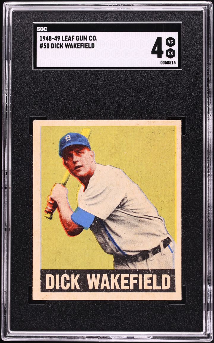 1948 Leaf Gum Dick Wakefield #50 SGC 4 VGEX