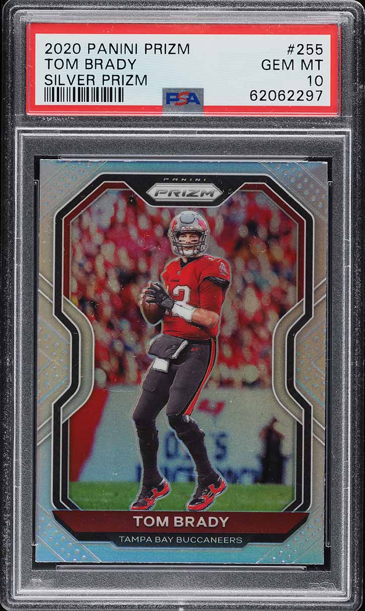 2020 Panini Prizm Silver Tom Brady #255 PSA 10 GEM MINT