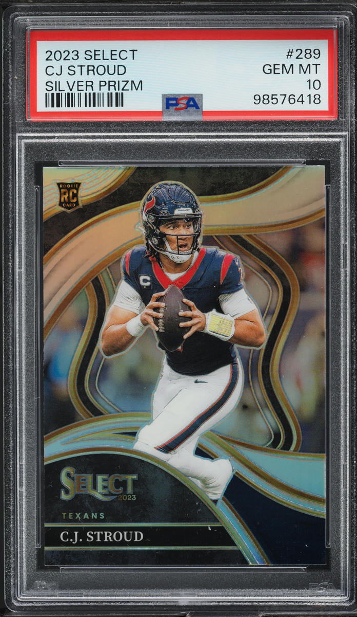 2023 Select Club Level Silver Prizm C.J. Stroud ROOKIE #289 PSA 10 GEM MINT