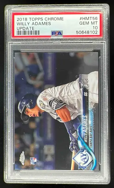 2018 Topps Chrome Update #HMT56 Willy Adames RC PSA 10