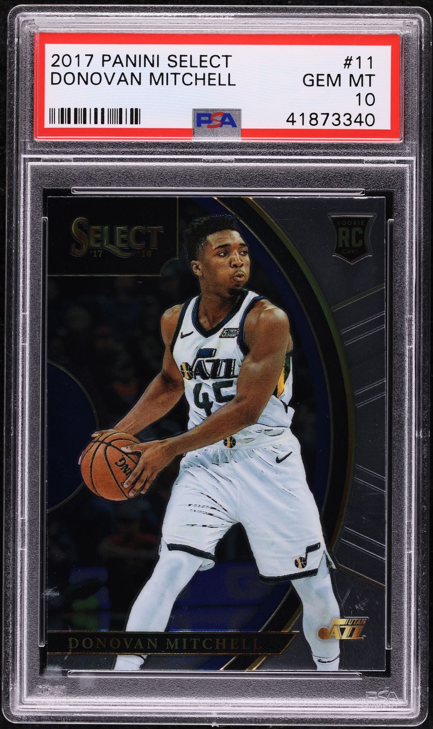 2017 Select Concourse Donovan Mitchell ROOKIE #11 PSA 10 GEM MINT
