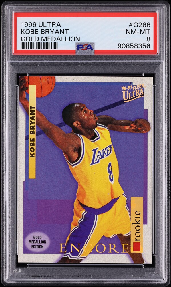 1996 Ultra Gold Medallion Kobe Bryant ROOKIE #G-266 PSA 8 NM-MT
