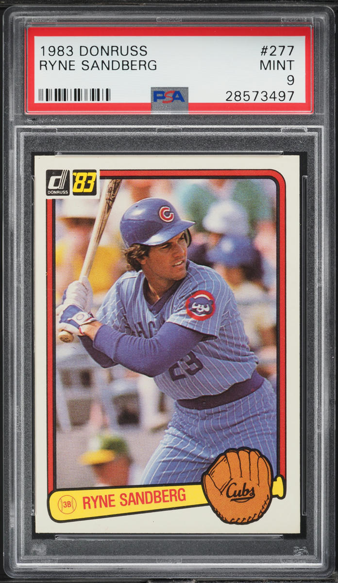 1983 Donruss Ryne Sandberg ROOKIE #277 PSA 9 MINT