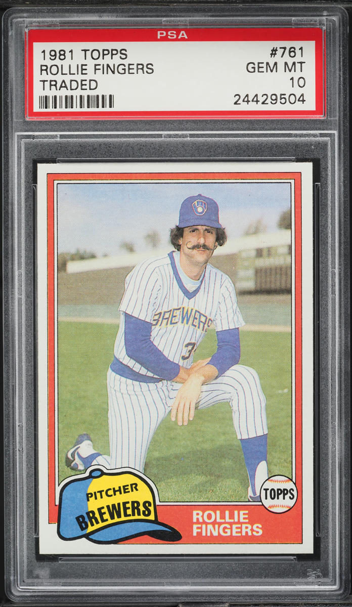 1981 Topps Rollie Fingers TRADED #761 PSA 10 GEM MINT