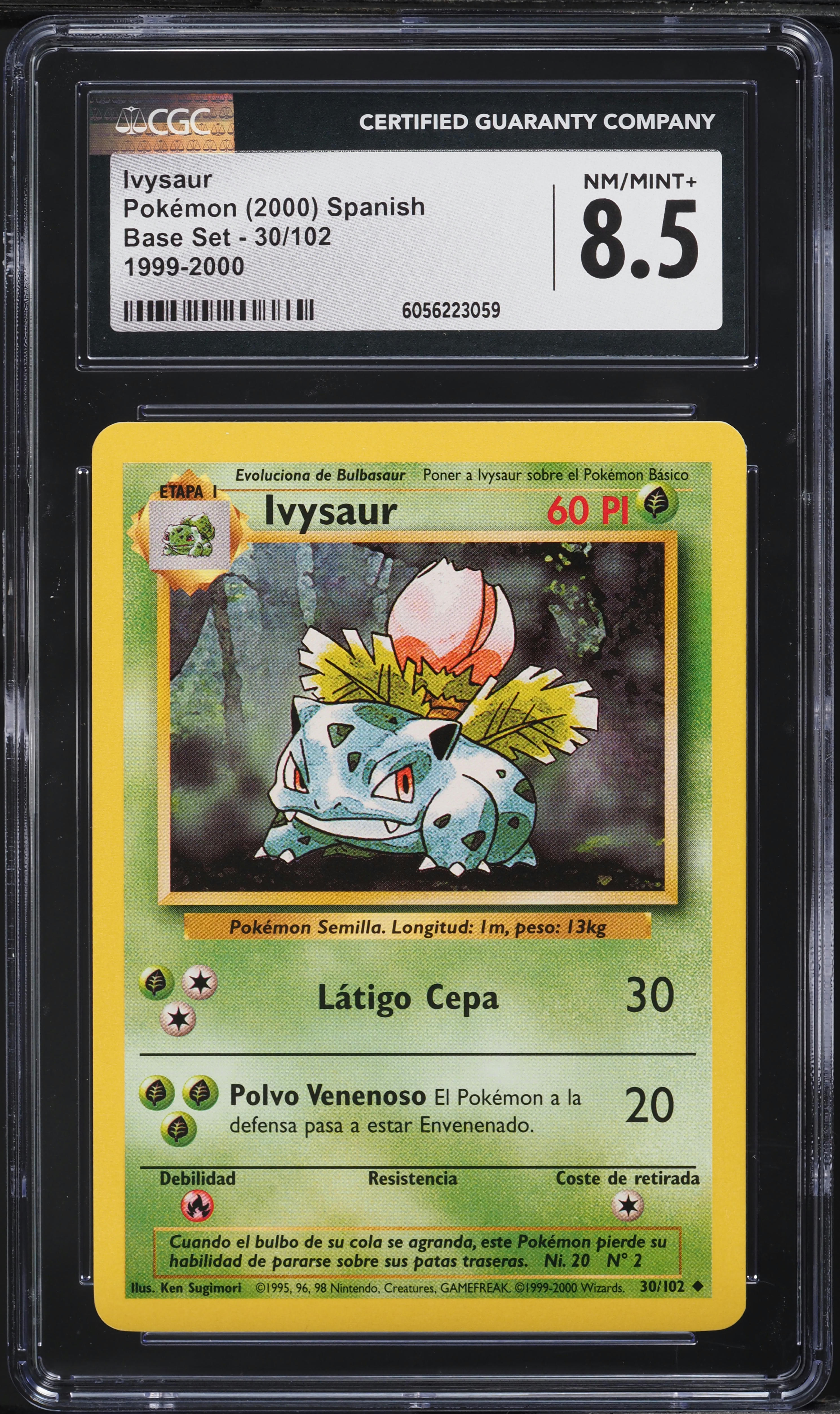 1999 Pokemon Base Set Ivysaur #30 CGC 8.5 NM-MT+