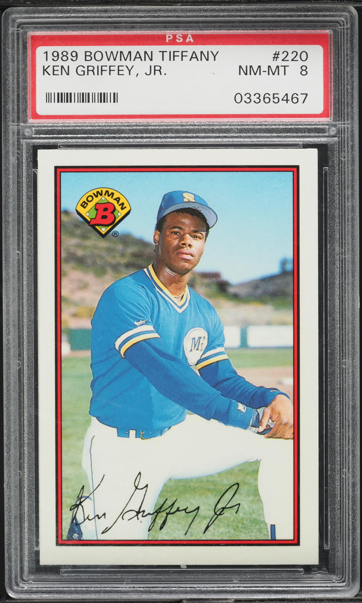 1989 Bowman Tiffany Ken Griffey Jr. ROOKIE #220 PSA 8 NM-MT