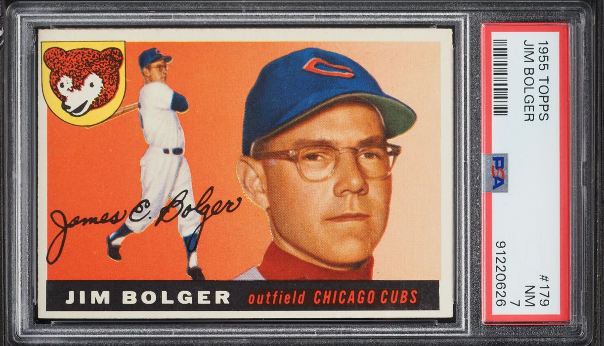1955 Topps Jim Bolger #179 PSA 7 NRMT