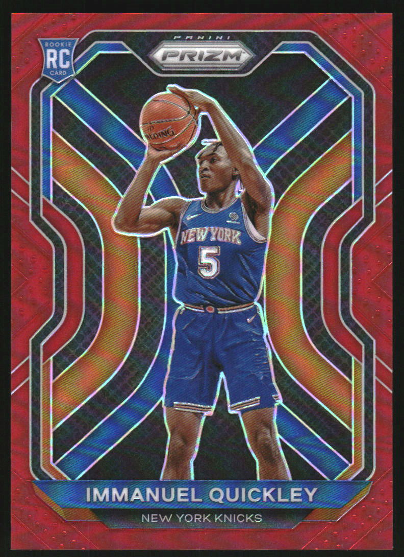 2020-21 Panini Prizm Prizms Red #296 Immanuel Quickley RC Rookie /299