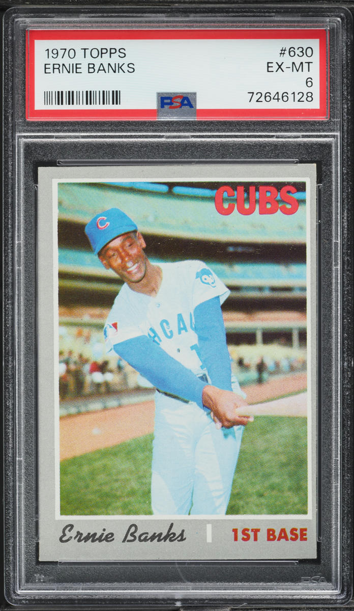 1970 Topps Ernie Banks #630 PSA 6 EXMT