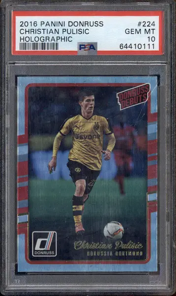 2016-17 Panini Donruss Holographic #224 Christian Pulisic PSA 10