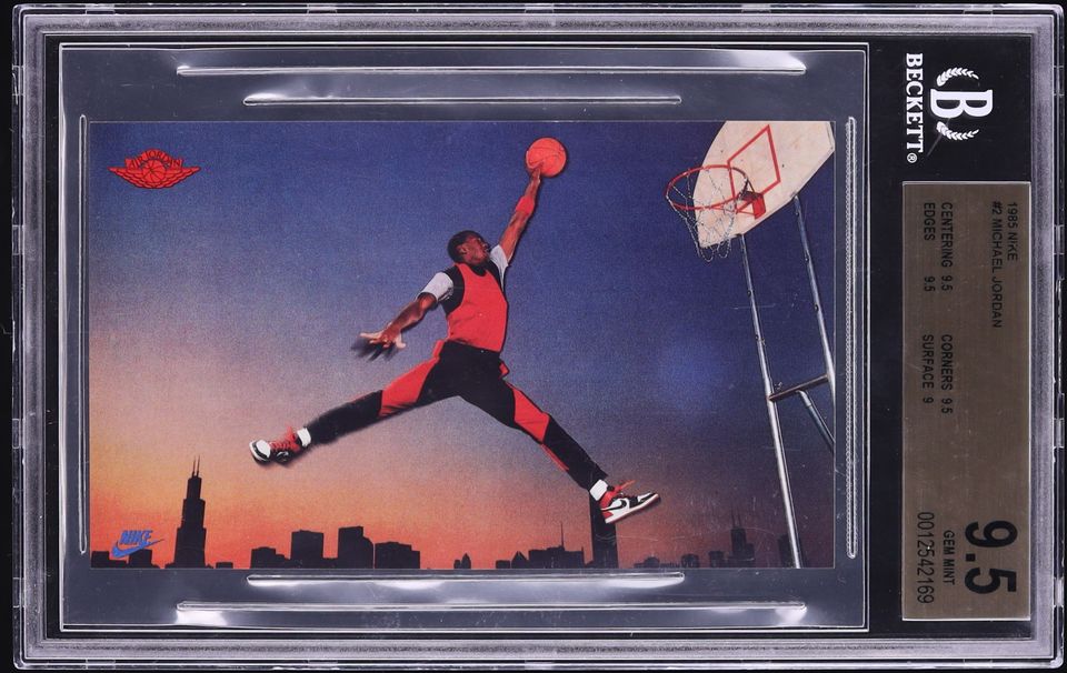 1985 Nike Promo Michael Jordan ROOKIE #2 BGS 9.5 GEM MINT